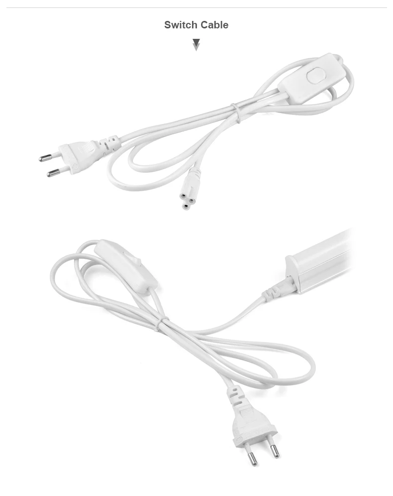 220V 110V LED Tube Lamp T5 6W 10W / T8 8W 12W Led Bulb PVC Plastic Fluorescent Integrated Lighting For Home Kitchen Wardrobe