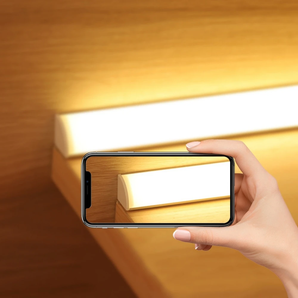 12V LED Cabinet Lamp Aluminum 30cm 40cm 50cm LED Bar Cabinet Light White Warm Natural Kitchen Bedroom Closet Bedside Night Light