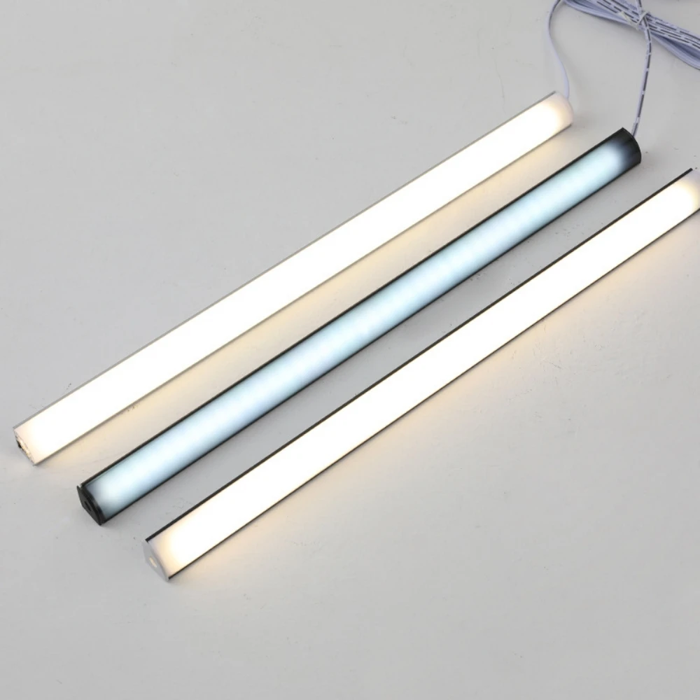 12V LED Cabinet Lamp Aluminum 30cm 40cm 50cm LED Bar Cabinet Light White Warm Natural Kitchen Bedroom Closet Bedside Night Light