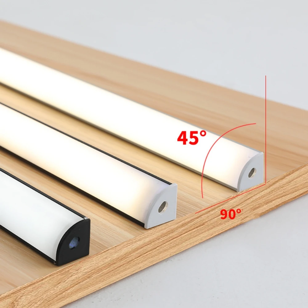 12V LED Cabinet Lamp Aluminum 30cm 40cm 50cm LED Bar Cabinet Light White Warm Natural Kitchen Bedroom Closet Bedside Night Light