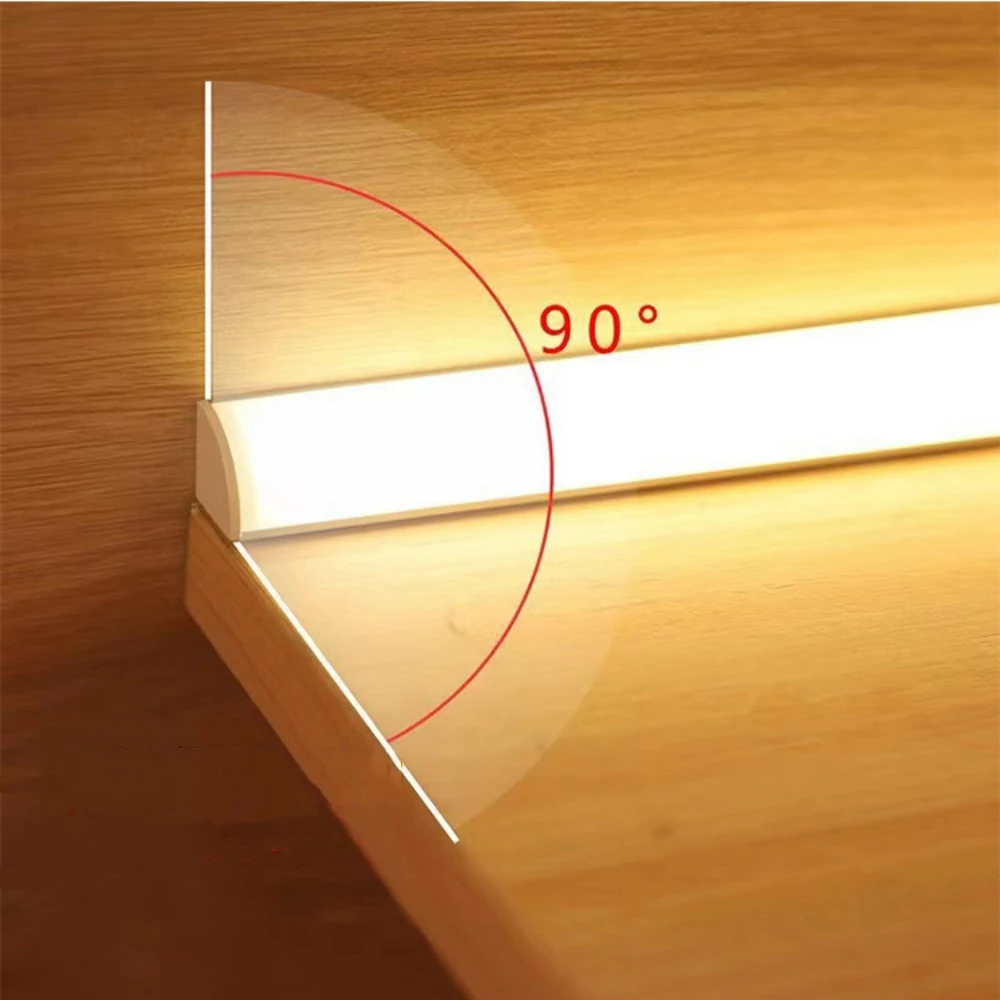 12V LED Cabinet Lamp Aluminum 30cm 40cm 50cm LED Bar Cabinet Light White Warm Natural Kitchen Bedroom Closet Bedside Night Light