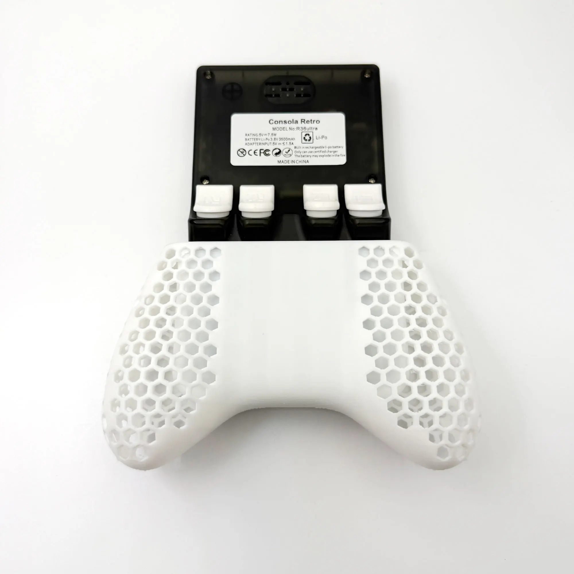 R36Ultra Grip Hollow Design Delivers More Comfortable Holding Experience 3D Printed Grip For R36 Ultra Console DIY Accessories