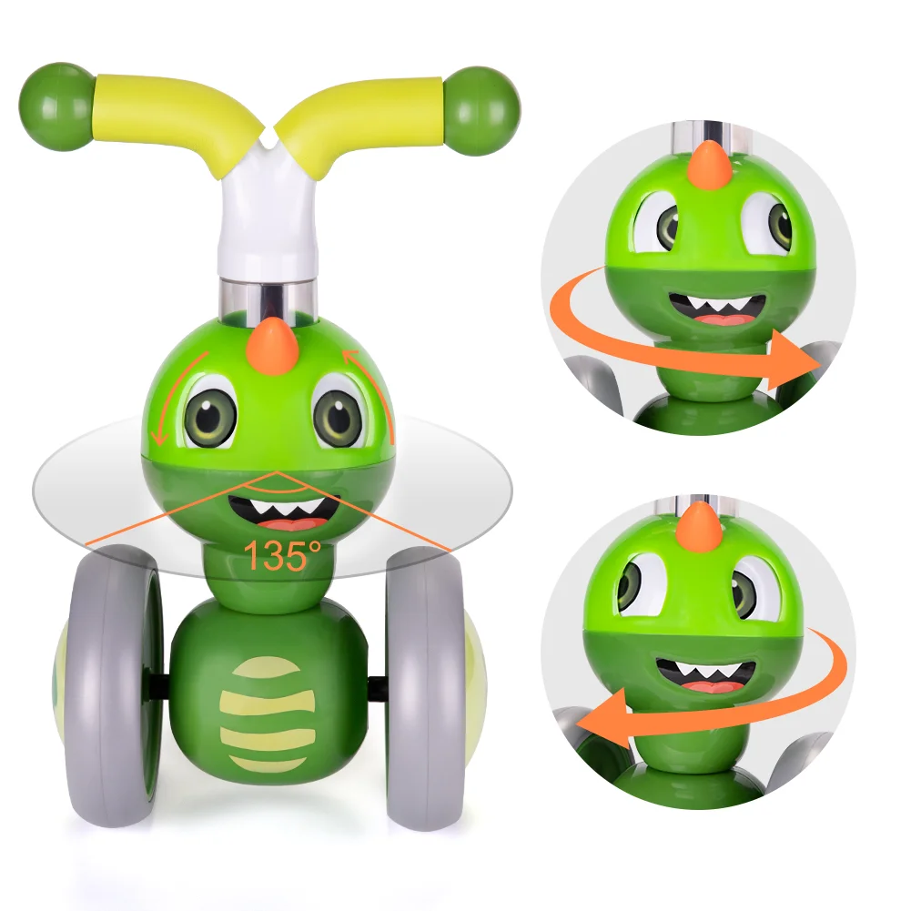 Baby Balance Bike 1 2 3 Years Old Boys Girls Toddler Ride on Toys for 1 Year Old Baby Trike Garden Toys 1st Birthday Gift for Girls Boys Bike Walker No Pedals (Dinosaur) No Pedal Trike and Walker for Kids. Safe Garden Play Activity and First Birthday Gift