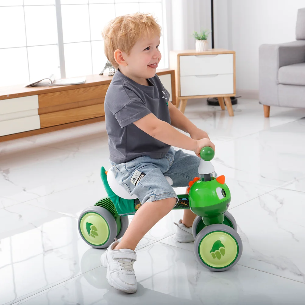 Baby Balance Bike 1 2 3 Years Old Boys Girls Toddler Ride on Toys for 1 Year Old Baby Trike Garden Toys 1st Birthday Gift for Girls Boys Bike Walker No Pedals (Dinosaur) No Pedal Trike and Walker for Kids. Safe Garden Play Activity and First Birthday Gift