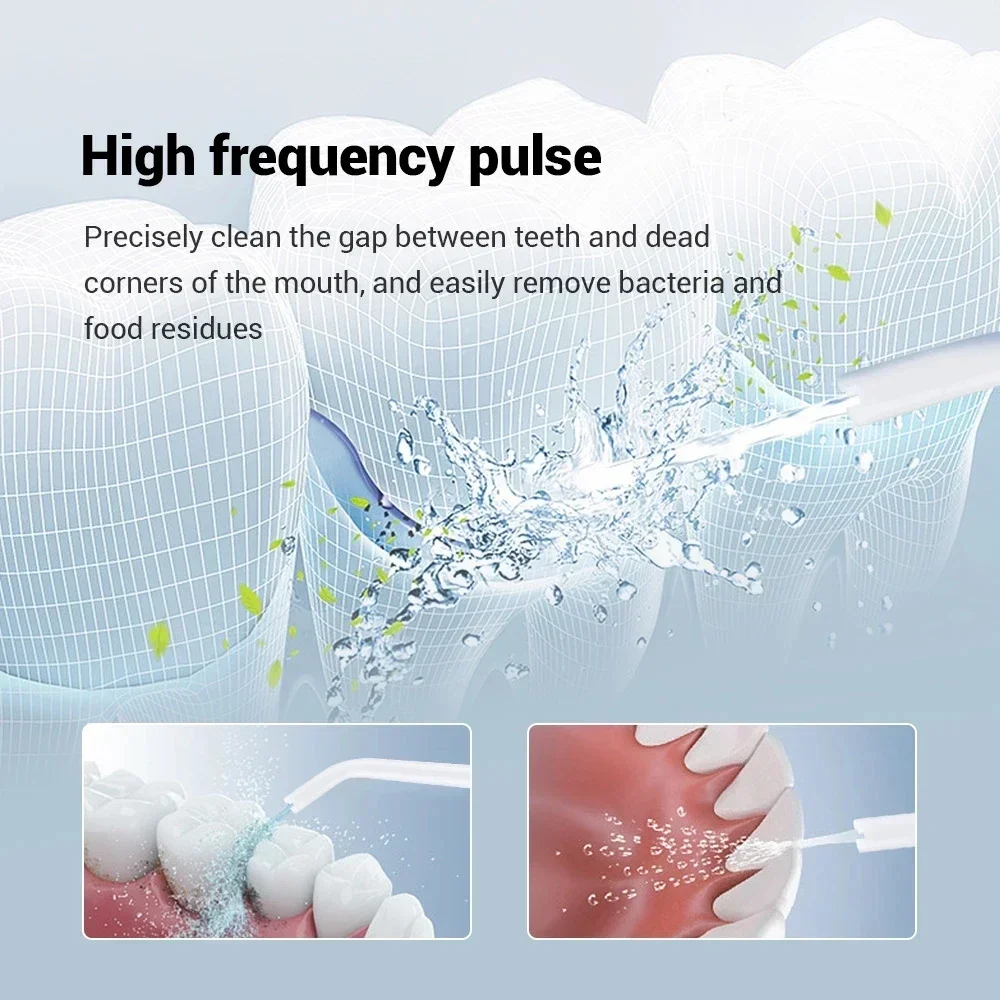 TINSOL Electric Water Flosser, High-Pressure Water Jet Flosser, Electric Toothbrush, USB Charging, Gum Care, Jet Dental Cleaner