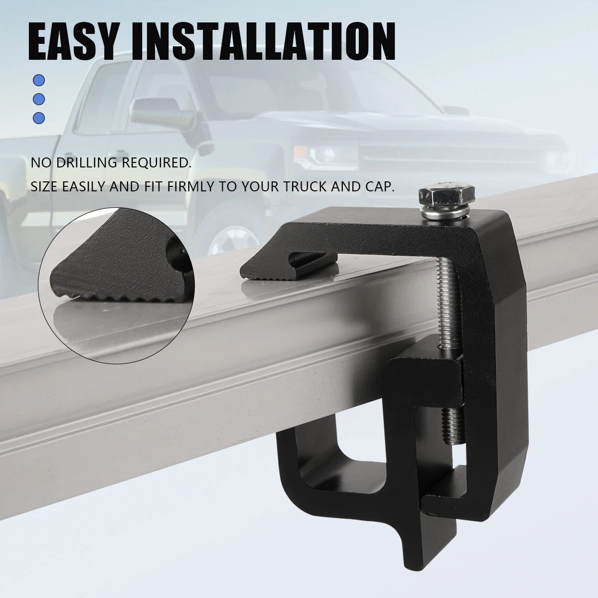 General Purpose for Truck Top Cover Pickup Truck Camper Shell Mounting Clamp Fixed Mounting Bracket 1/2/4/6 pcs