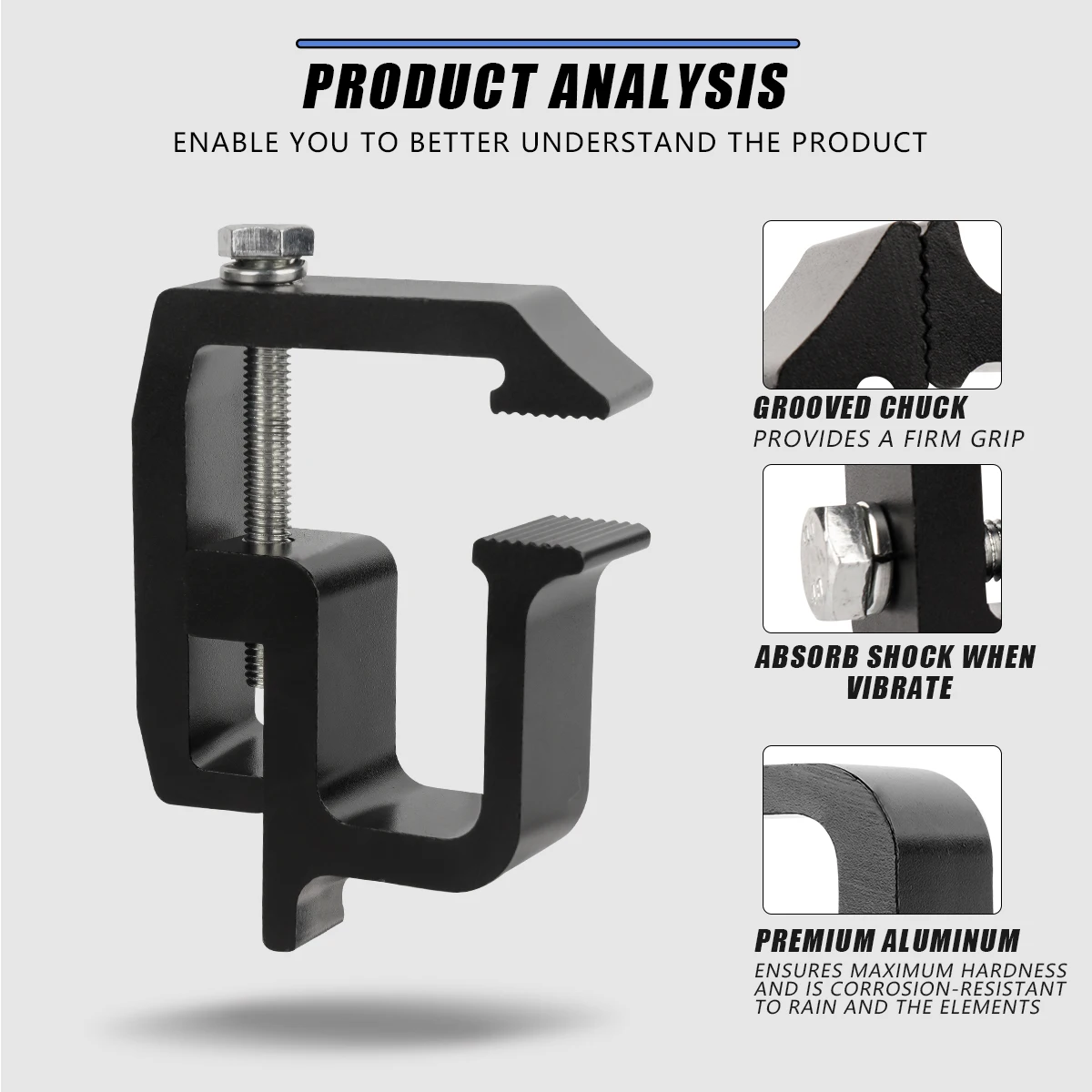 General Purpose for Truck Top Cover Pickup Truck Camper Shell Mounting Clamp Fixed Mounting Bracket 1/2/4/6 pcs