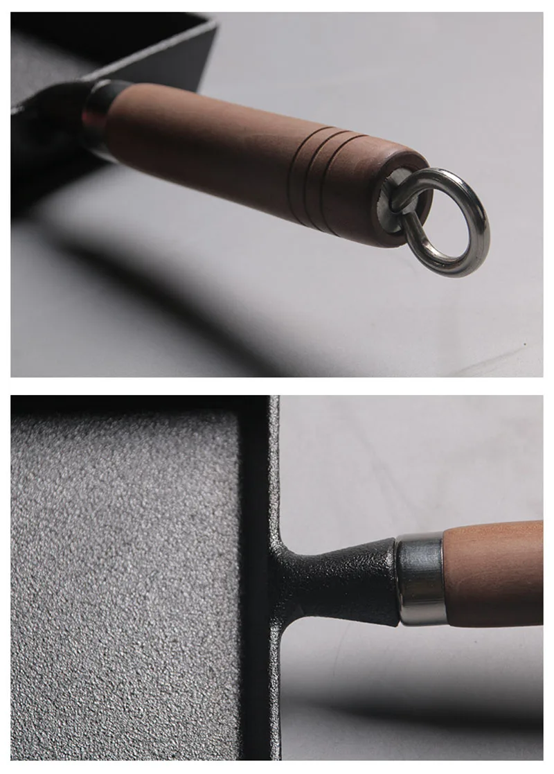 Thickened Japanese Omelette Pan / Tamagoyaki Pan, Non-stick Rectangle Mini Egg Frying Pan - Cast Iron / Aluminum Alloy