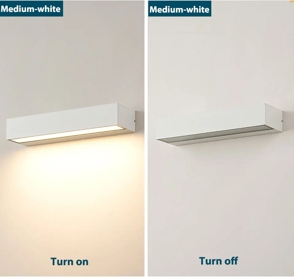 LED Outdoor Porch Wall Sconces Aluminum Exterior Wall Light Fixtures IP65 Waterproof Lamp for House Patio Doorway Garage Decorat