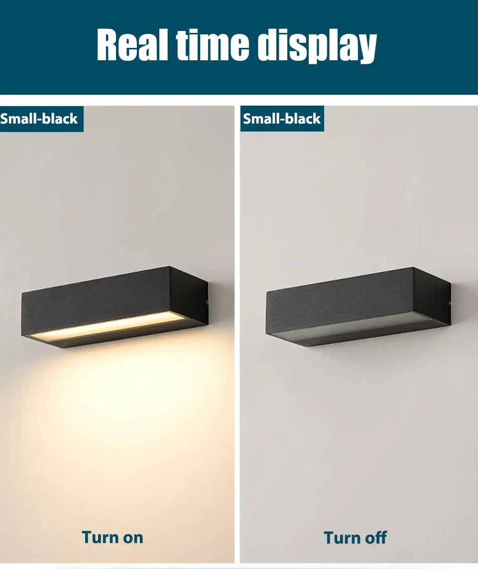 LED Outdoor Porch Wall Sconces Aluminum Exterior Wall Light Fixtures IP65 Waterproof Lamp for House Patio Doorway Garage Decorat
