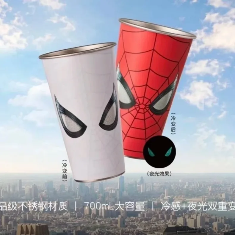 Presale Spider Man Collaboration A New Day Movie Themed Water Cup Limited Cold Change Cup Travel Mug Periphery Collection Gift