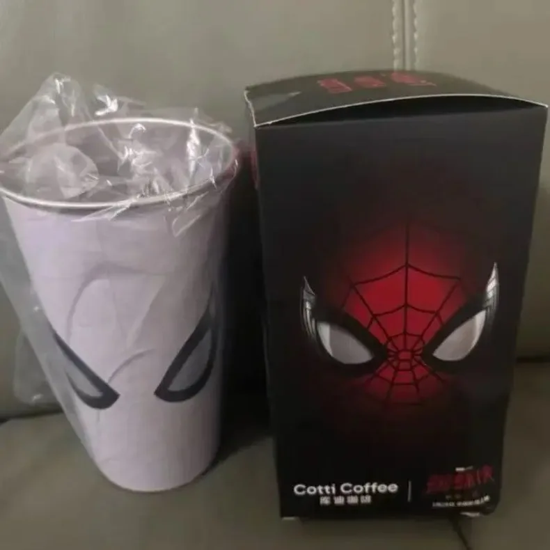 Presale Spider Man Collaboration A New Day Movie Themed Water Cup Limited Cold Change Cup Travel Mug Periphery Collection Gift