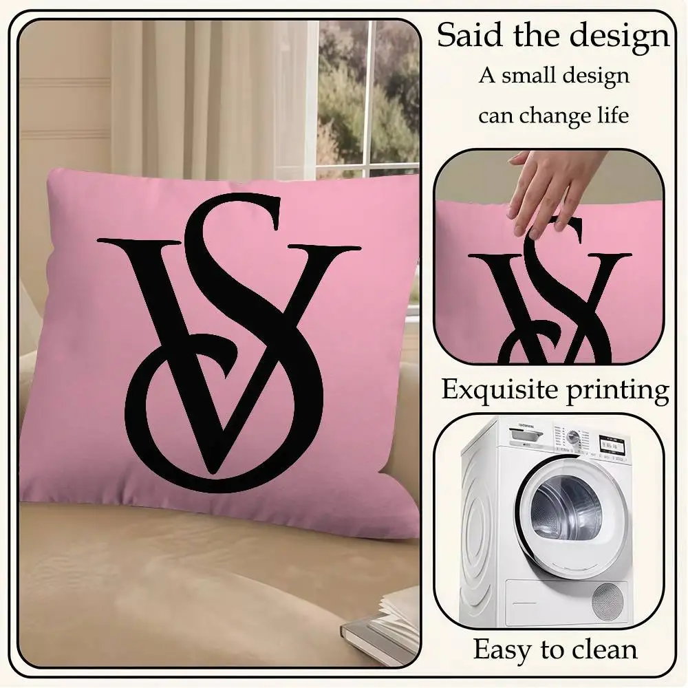Pink Cushion Cover Decorative Pillow Sofa Home Decor Case Pillow Cases Fashion S-victorias S-secretS