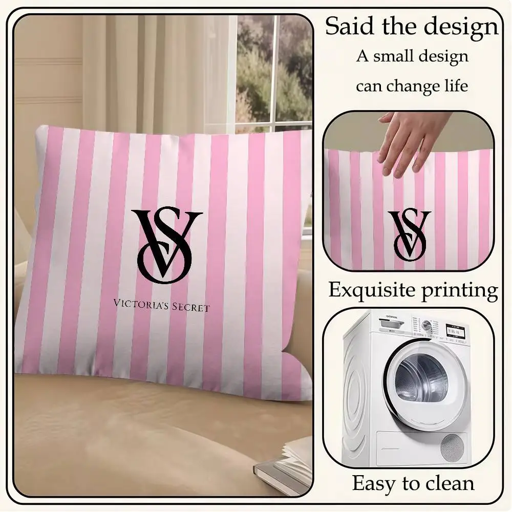 Pink Cushion Cover Decorative Pillow Sofa Home Decor Case Pillow Cases Fashion S-victorias S-secretS