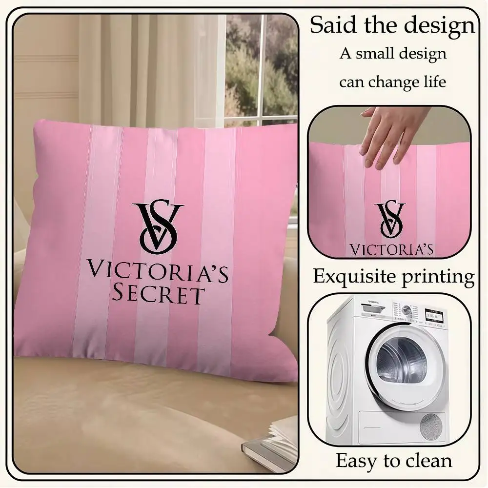 Pink Cushion Cover Decorative Pillow Sofa Home Decor Case Pillow Cases Fashion S-victorias S-secretS