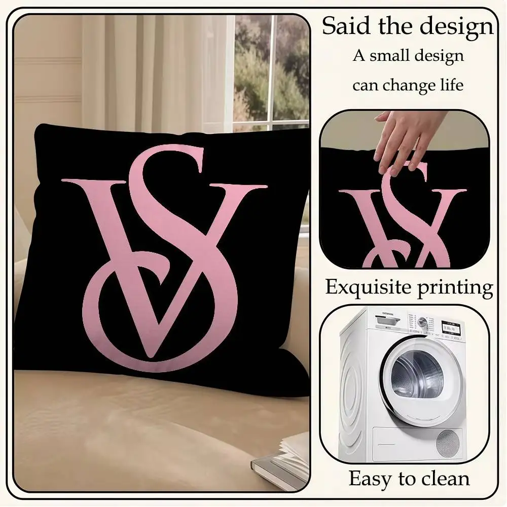 Pink Cushion Cover Decorative Pillow Sofa Home Decor Case Pillow Cases Fashion S-victorias S-secretS