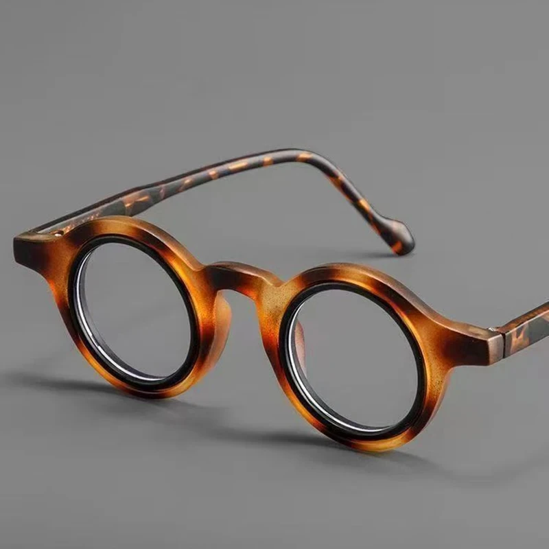0+0.5+0.75+1.25+1.75+2.25…Transparent Round Reading Glasses Anti Blue Light Eyeglass Lenses Solid Color High Quality