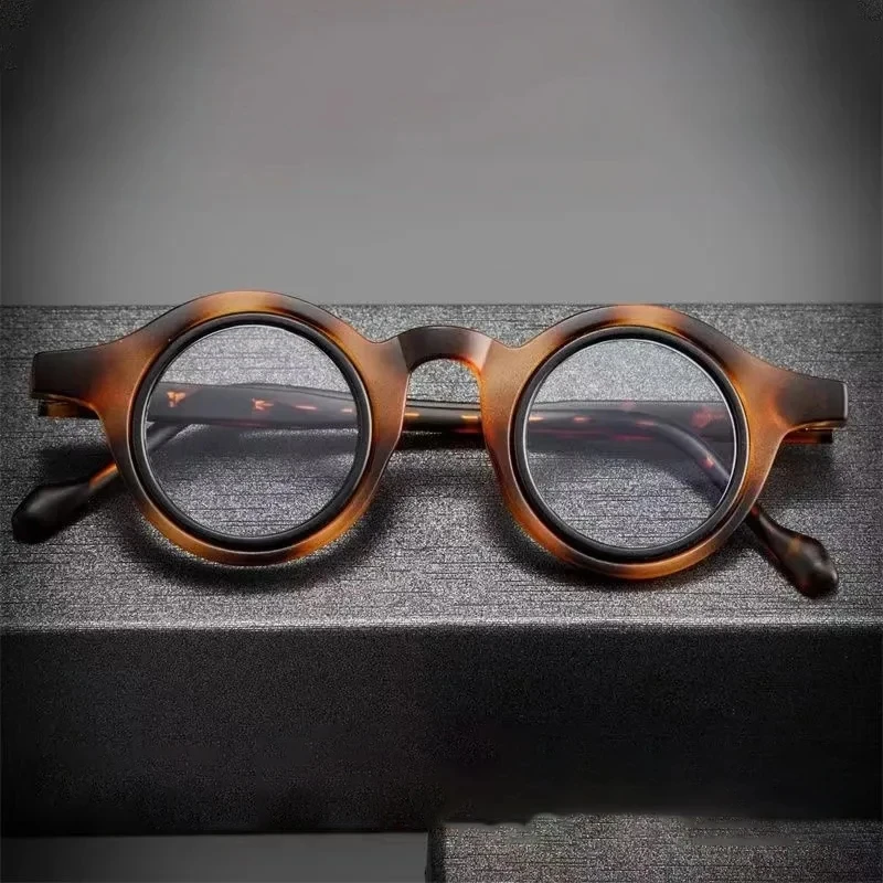 0+0.5+0.75+1.25+1.75+2.25…Transparent Round Reading Glasses Anti Blue Light Eyeglass Lenses Solid Color High Quality