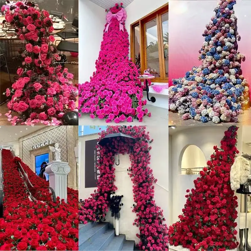 1/5/10/20pcs Roses Artificial Flowers Rose Flower Branch Artificial Red Roses Realistic Fake Rose for Wedding Home Decor
