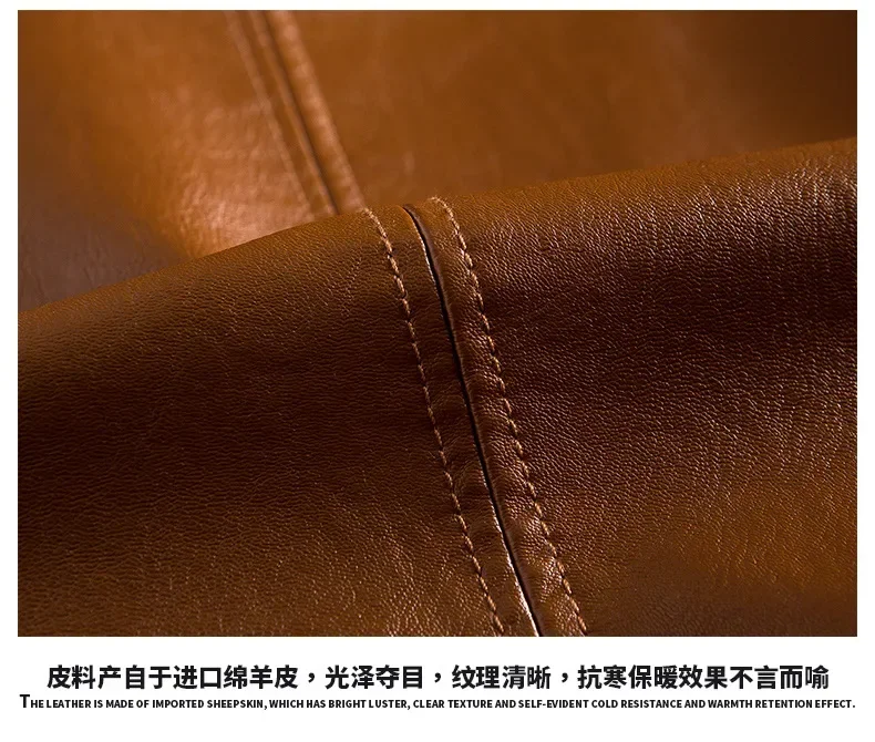 New Leather Jacket Men's Business Casual Lapel PU Leather Blazers Fashion Solid Slim Korean Style Leather Coat Big Size 6XL