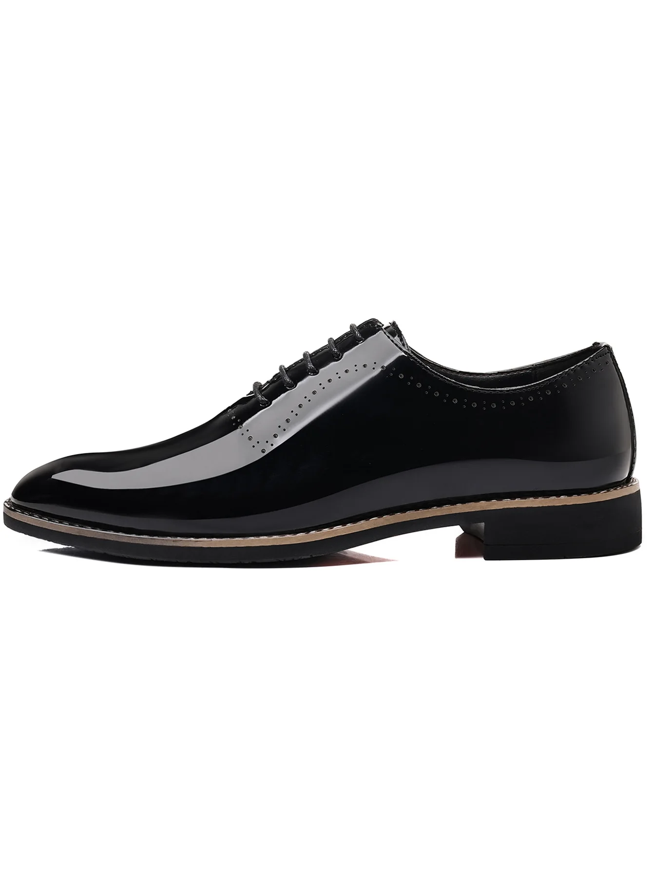 Luxury Men Oxford Shoes High Quality Patent Leather Men Shoes Comfortable Dress Wedding Party Shoes Classic Business Formal Shoe