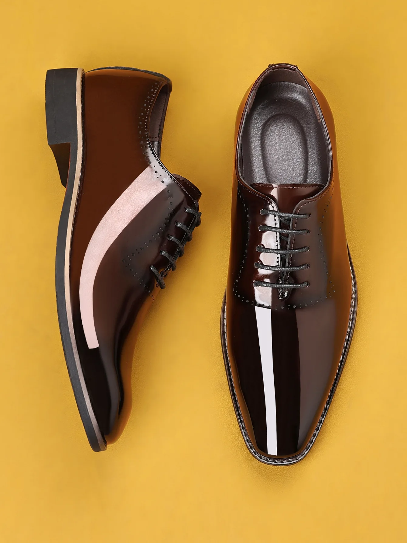Luxury Men Oxford Shoes High Quality Patent Leather Men Shoes Comfortable Dress Wedding Party Shoes Classic Business Formal Shoe