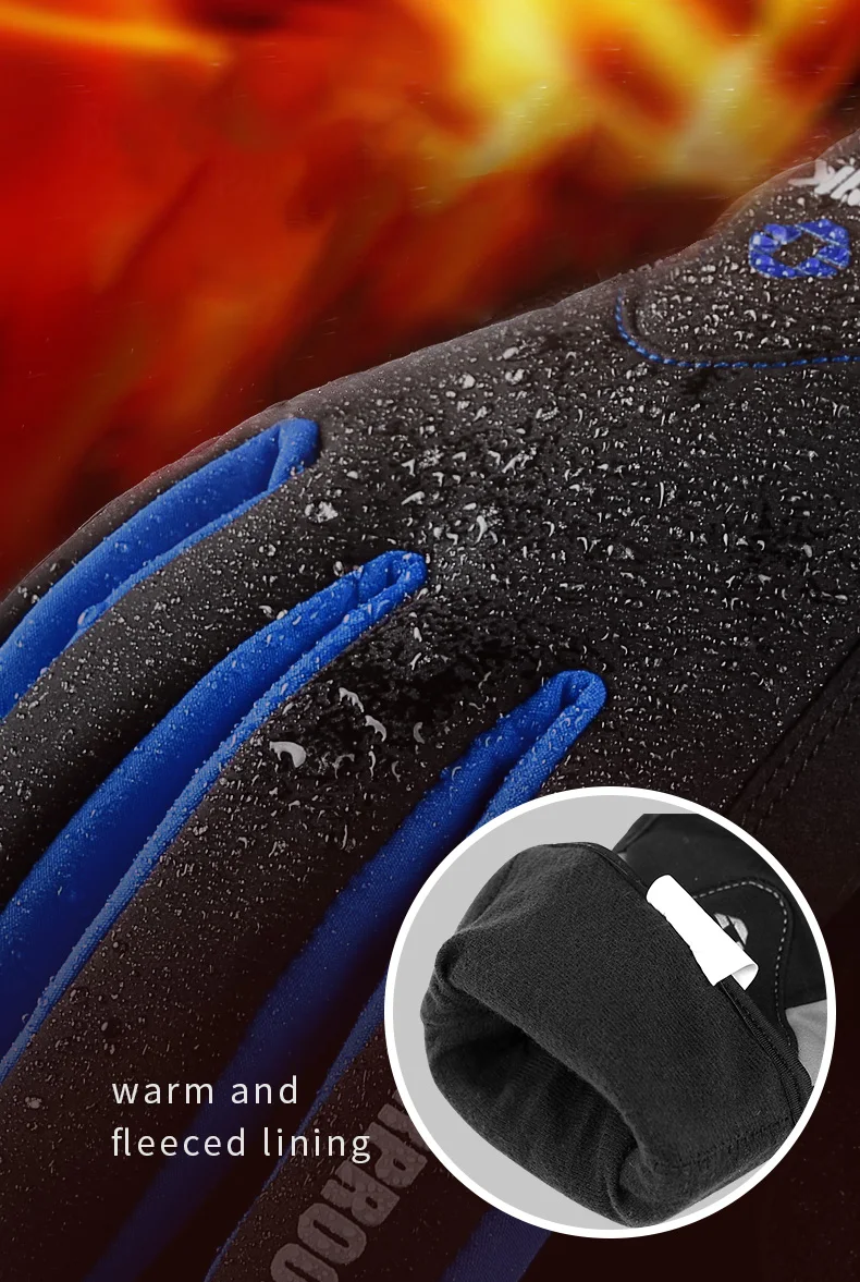 INBIKE Winter Cycling Gloves for Men Women Warm Fleece Biking Glove for Riding Bicycle Gloves Waterproof Touchscreen Accessories