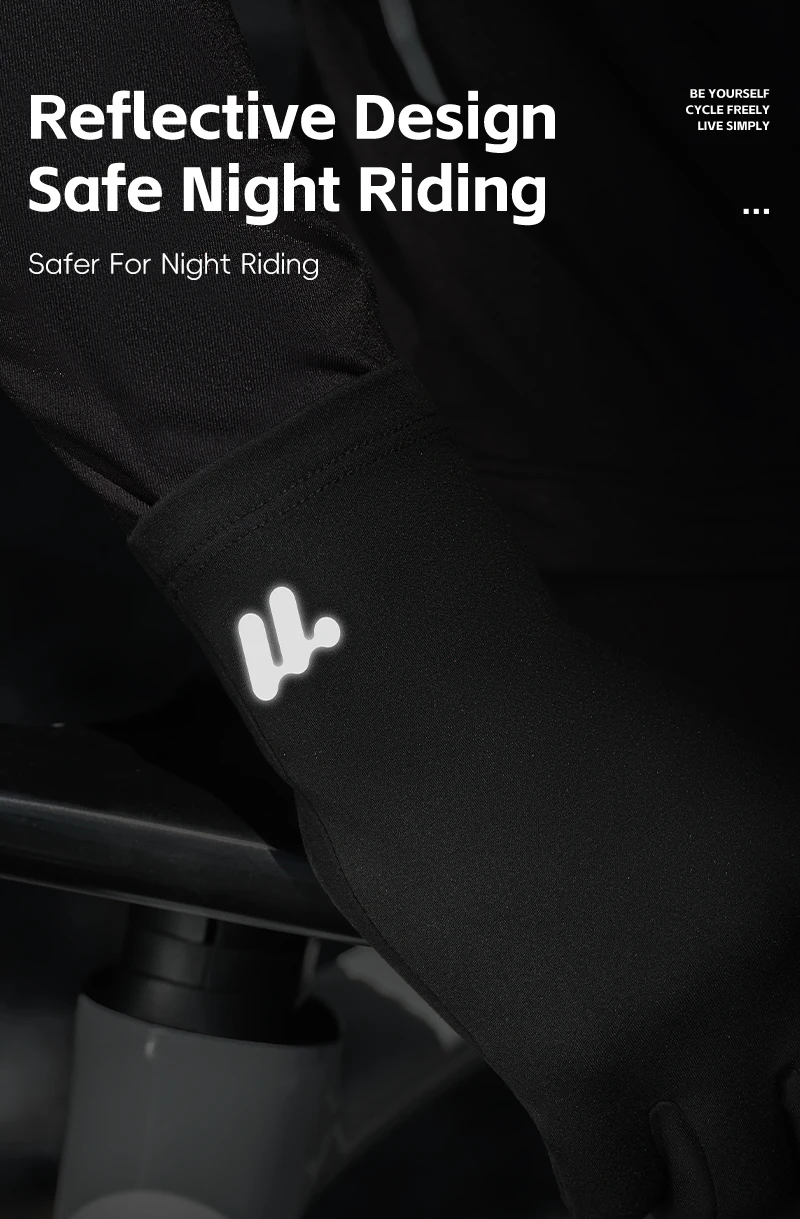 WEST BIKING Thermal Cycling Gloves Winter Fleece Windproof Bike Gloves Touch Screen Full Finger Gloves Outdoor Cycling Equipment