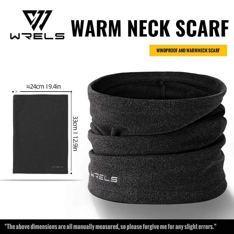 WRELS Windproof Warm Winter Cycling Mask Motorcycle Fleece Neck Outdoor Windproof Scarf Camp Hiking Balaclava Cycling Face Mask