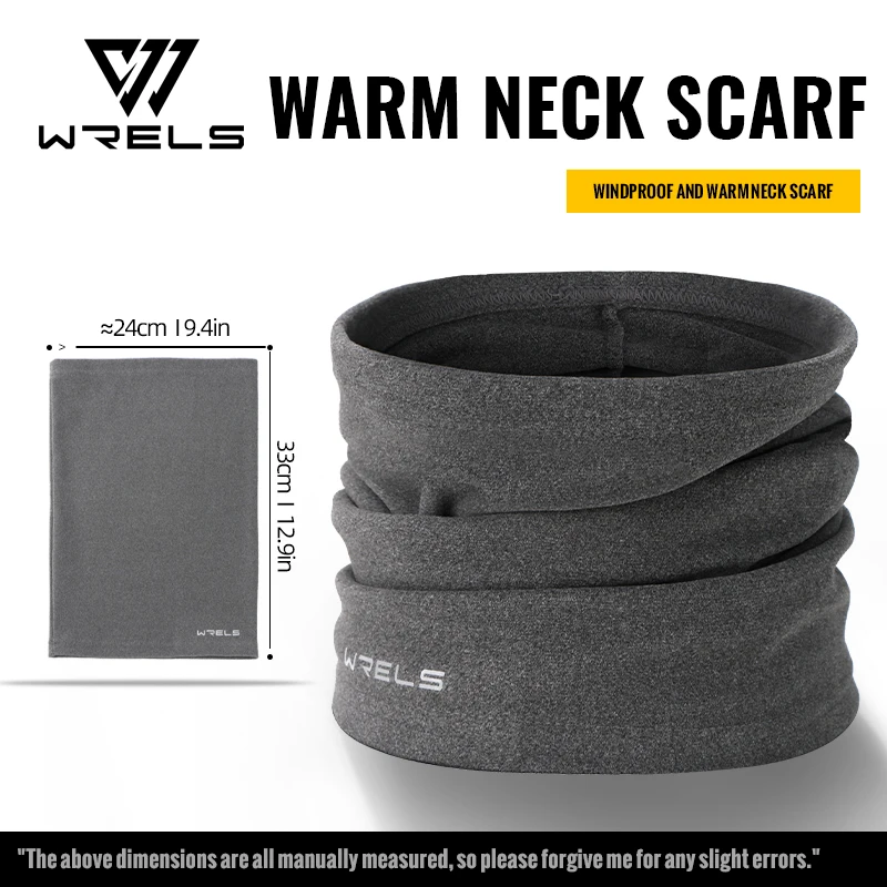 WRELS Windproof Warm Winter Cycling Mask Motorcycle Fleece Neck Outdoor Windproof Scarf Camp Hiking Balaclava Cycling Face Mask