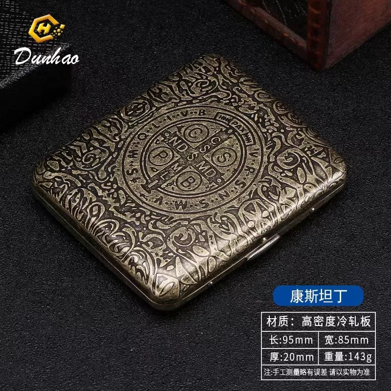 20 pack Sealed Waterproof Business Cigarette Box Fashionable flip up portable large capacity Metal Cigarette case Men Women Gift