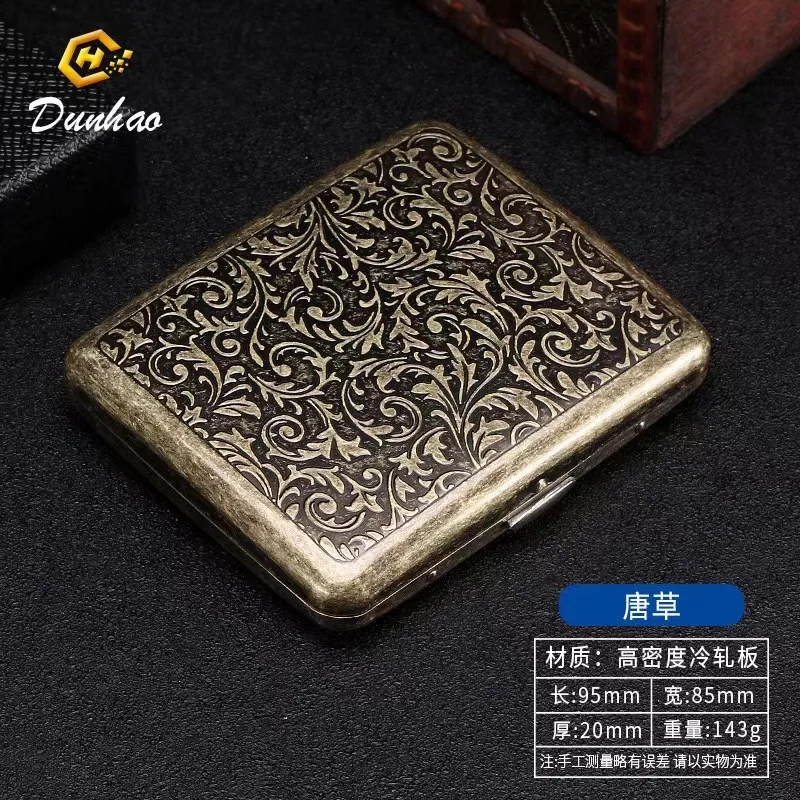 20 pack Sealed Waterproof Business Cigarette Box Fashionable flip up portable large capacity Metal Cigarette case Men Women Gift