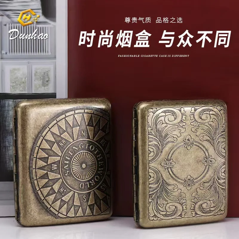 20 pack Sealed Waterproof Business Cigarette Box Fashionable flip up portable large capacity Metal Cigarette case Men Women Gift