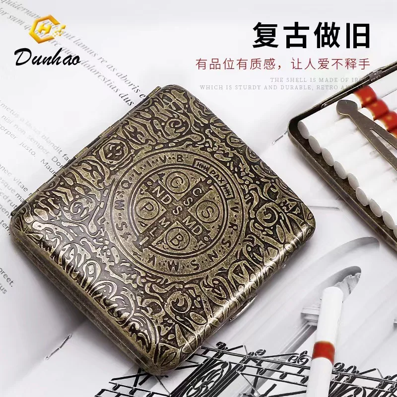 20 pack Sealed Waterproof Business Cigarette Box Fashionable flip up portable large capacity Metal Cigarette case Men Women Gift