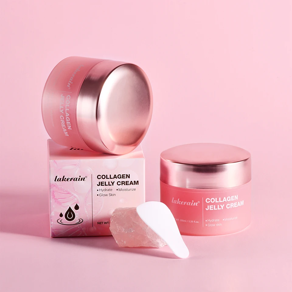 Salmon DNA PDRN Pink Peptide Serum with Collagen Jelly Cream Collagen Tightening Soothing Anti-Aging Firmness Hydration Skincare
