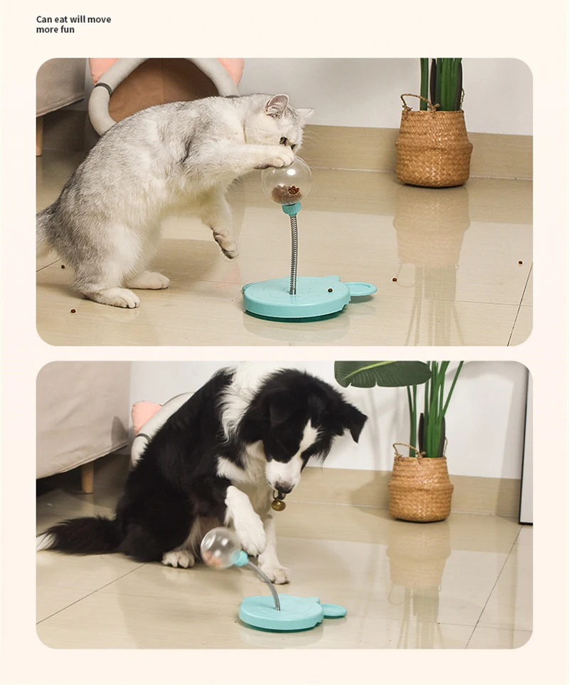 Pet Puzzle Food Leaking Ball Toy Cat Dog Interactive Treat Leaking Toy Catnip Slow Cat Dog Feeder Fun Pet Products Accessories