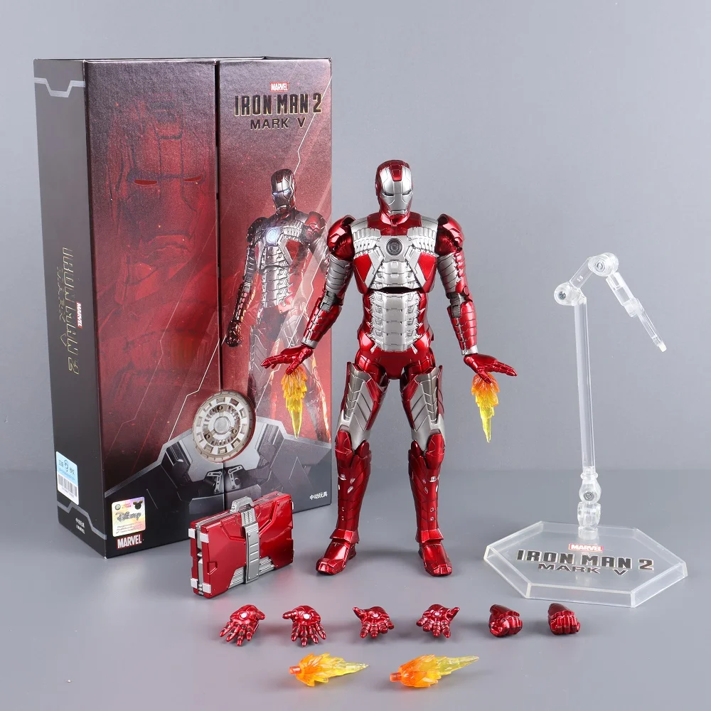 ZD Toys Iron Man Series Joint Movable MK1 MK2 MK3 MK4 MK5 MK6 MK7 MK42 MK43 MK50 Movie Action Figure 7 Inches Mark Dolls