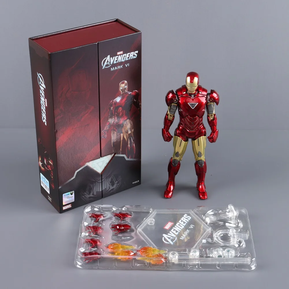 ZD Toys Iron Man Series Joint Movable MK1 MK2 MK3 MK4 MK5 MK6 MK7 MK42 MK43 MK50 Movie Action Figure 7 Inches Mark Dolls