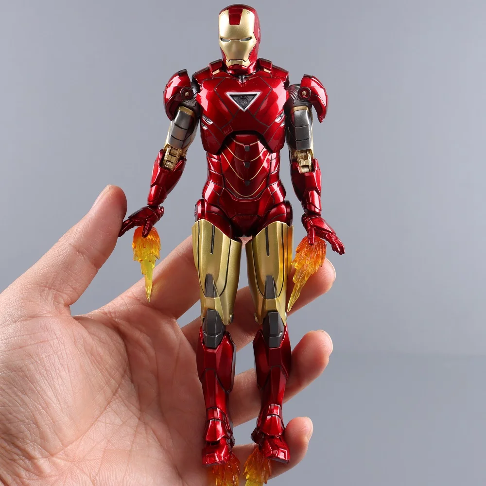 ZD Toys Iron Man Series Joint Movable MK1 MK2 MK3 MK4 MK5 MK6 MK7 MK42 MK43 MK50 Movie Action Figure 7 Inches Mark Dolls