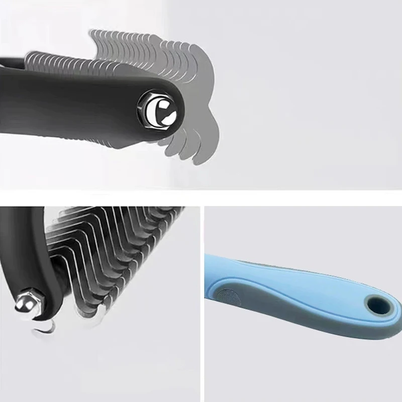 Professional Pet Deshedding Brush Dog Cat Grooming Tool Hair Fur Remover Undercoat Knot Cutter Comb for Puppy Shedding Supplies