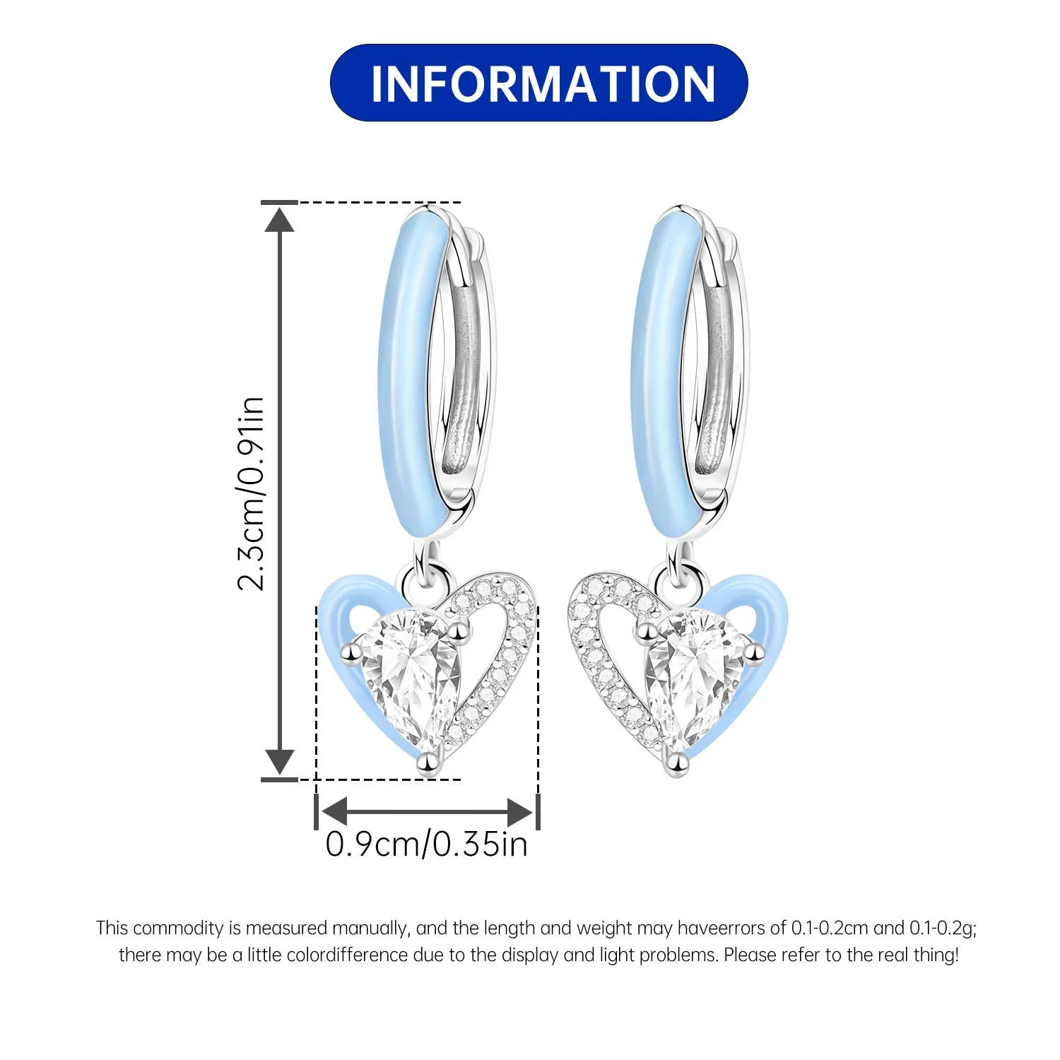 Orstarry 925 Sterling Silver Wings Guardian Love Heart Drop Earrings Women Earrings Charm Trend Versatile Party Jewelry Gifts