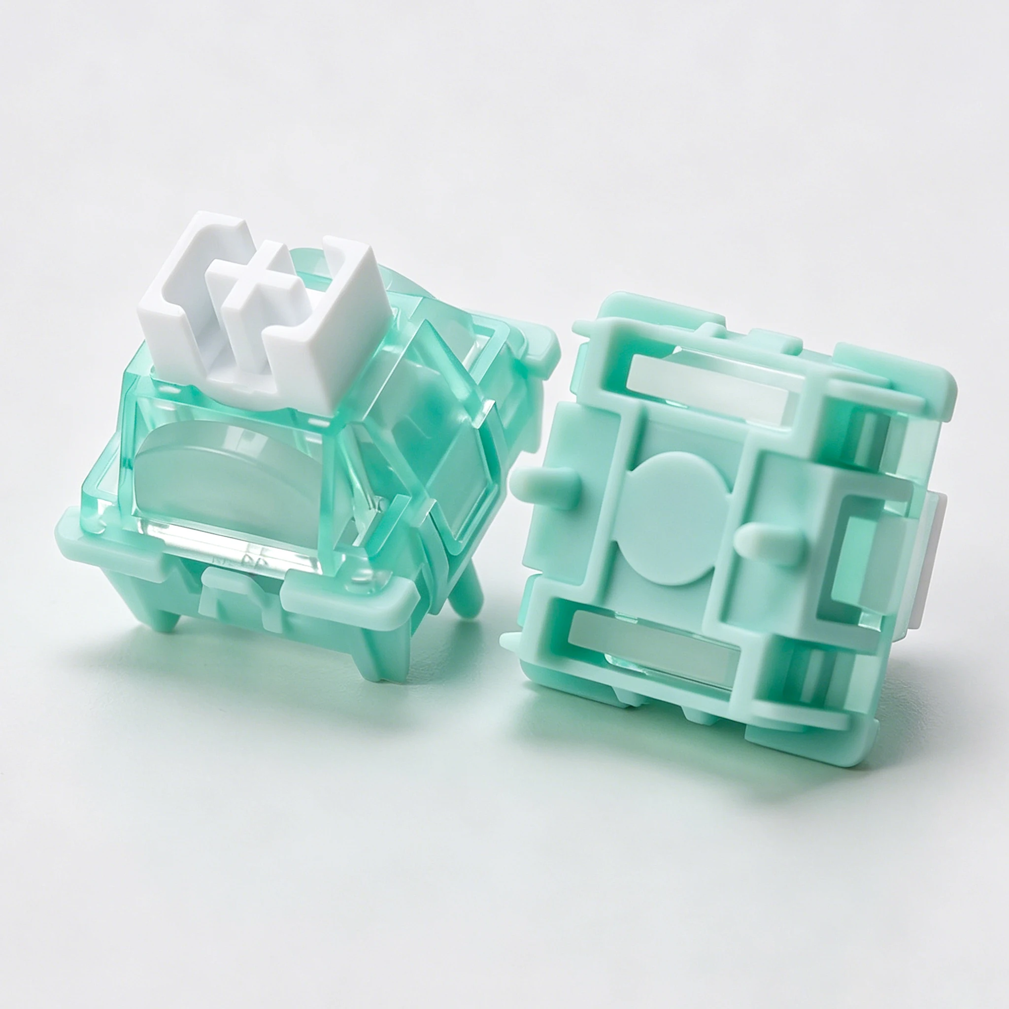 KBDiy Magnetic Jade Pro Switch 32gf HIFI Creamy RGB Switches Hall Effect RT0.001mm For 75% Magnetic Keyboard Gaming POM PC PA66