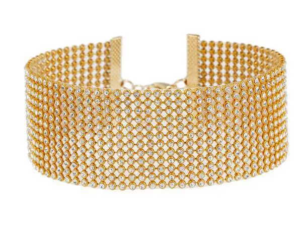 Punk Golden Silver Color Inlay Rhinestone Crystal Choker Necklace for Women Hip Hop Party Accessories Collar Chocker Gifts