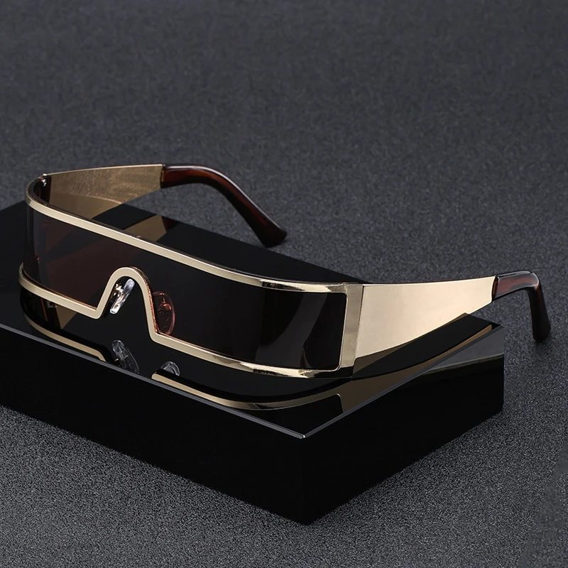 High-end Cyberpunk Style Men's Glasses, Fashionable Design with Future Tech Narrow Frames, Suitable for Parties and Gift-Giving