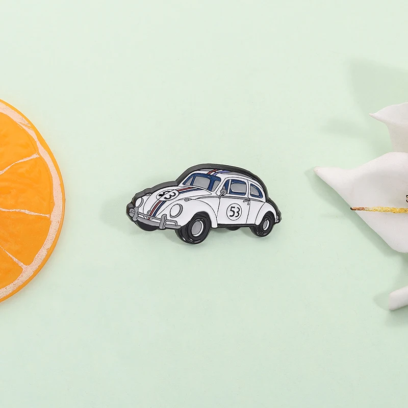 Music Album Car Cover Brooch Enamel Pins Creative Retro 53 Car Brooches Backpack Lapel Badge Funny Jewelry Gift for Fans Friends