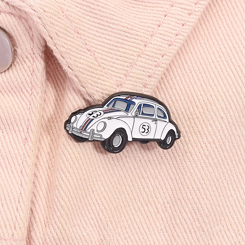 Music Album Car Cover Brooch Enamel Pins Creative Retro 53 Car Brooches Backpack Lapel Badge Funny Jewelry Gift for Fans Friends