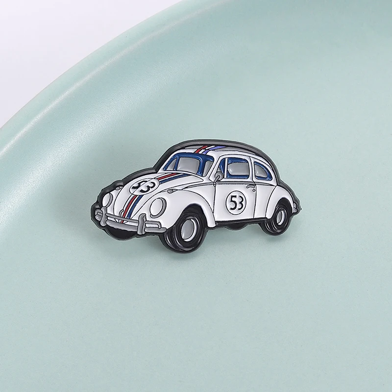 Music Album Car Cover Brooch Enamel Pins Creative Retro 53 Car Brooches Backpack Lapel Badge Funny Jewelry Gift for Fans Friends