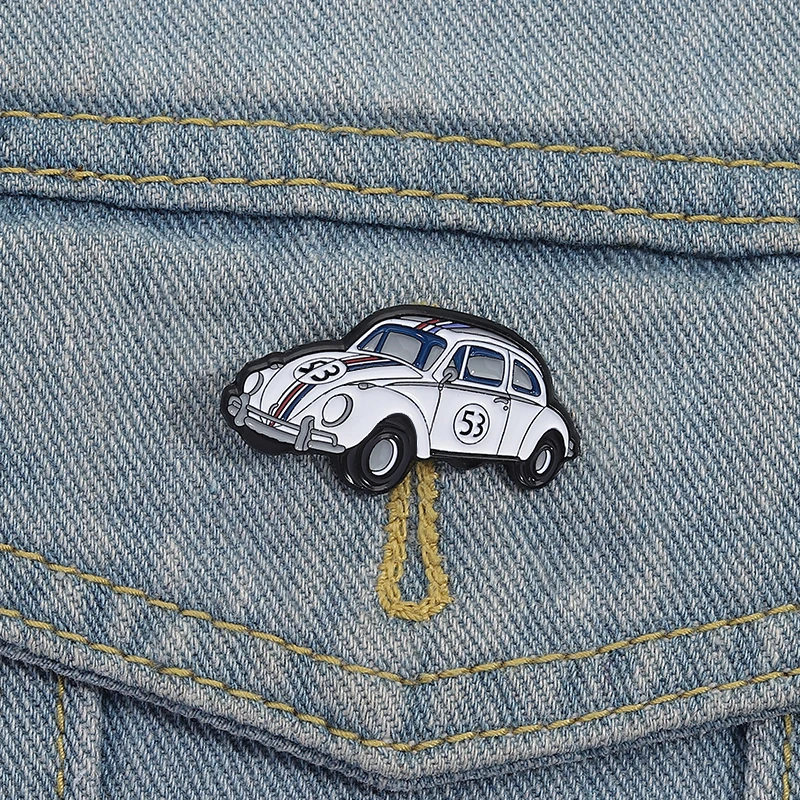 Music Album Car Cover Brooch Enamel Pins Creative Retro 53 Car Brooches Backpack Lapel Badge Funny Jewelry Gift for Fans Friends