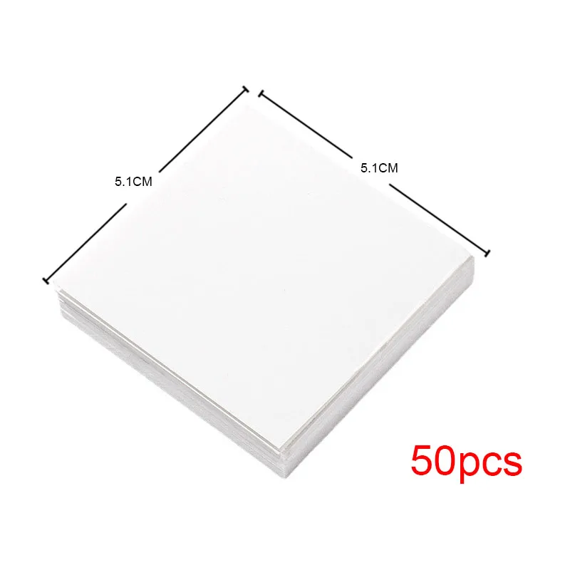 50pcs Disposable Tinting Glue Paper Tearable Nail Toning Palettes Nail Polish Color Mixing Tray Waterproof Paper Display Board