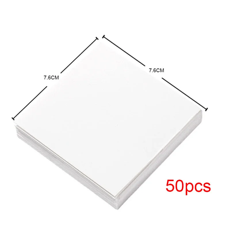 50pcs Disposable Tinting Glue Paper Tearable Nail Toning Palettes Nail Polish Color Mixing Tray Waterproof Paper Display Board